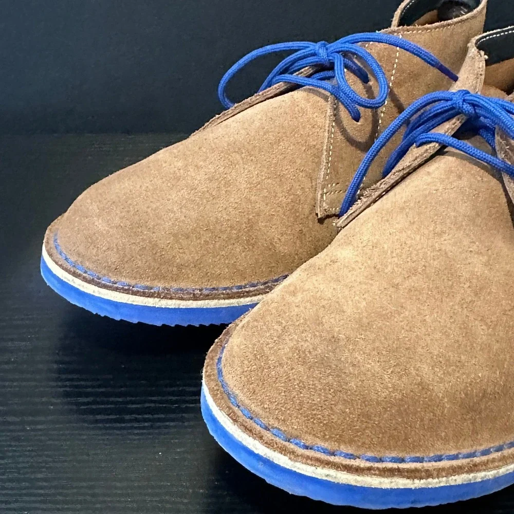 Veldskoen Heritage Tan Suede Chukka Boots Blue Mens South Africa Made Size 9